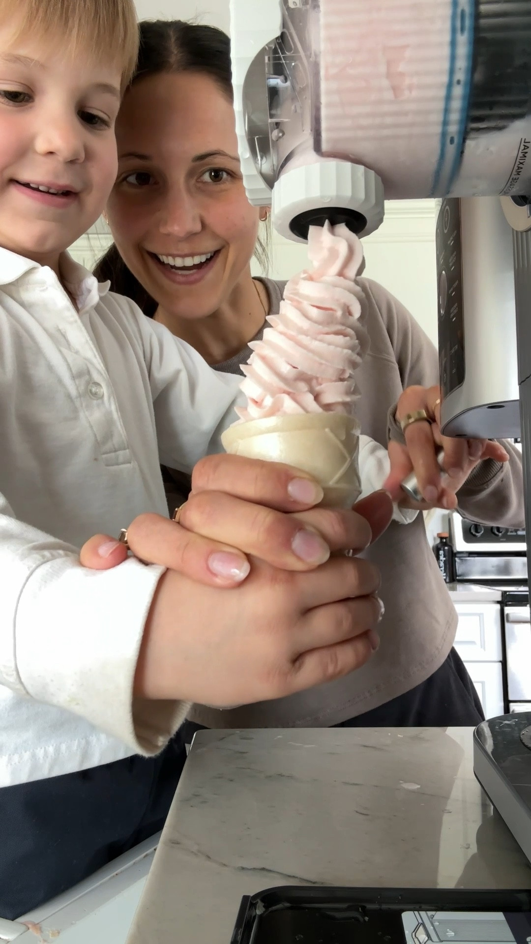 The Ninja Swirl does live up to the hype. Bringing pure joy and healthier treats all summer. This was just organic strawberry Greek yogurt in a gluten free cone  

#LTKFamily #LTKHome