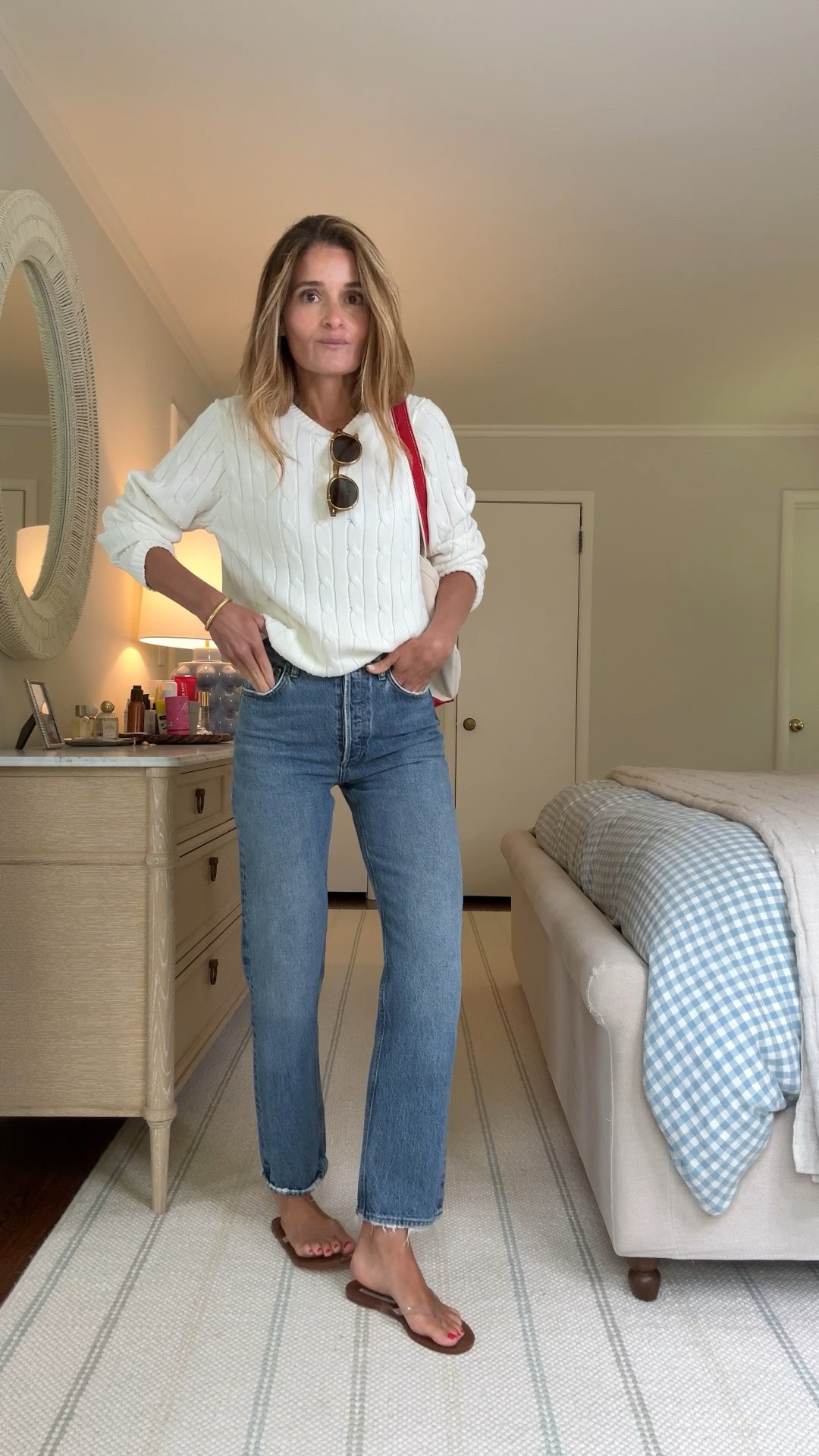 This new cotton cableknit crewneck is that perfect summer-to-fall transitional piece. Wear it with shorts now, and jeans + a barn jacket come fall. I sized up 1 to a M for a more relaxed fit. 

❤️ follow for easy everyday outfit inspiration!

@quince #quincepartner

#LTKdayinmylife #LTKgrwm #LTKootd