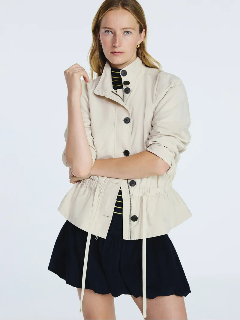 Free Assembly Women's Cinched Parachute Jacket, Sizes XS-XXL | Walmart (US)