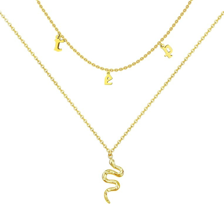 Reputation Snake Necklace for Women Layered Gold Snake Necklace Reputation Necklace Outfit For Er... | Amazon (US)