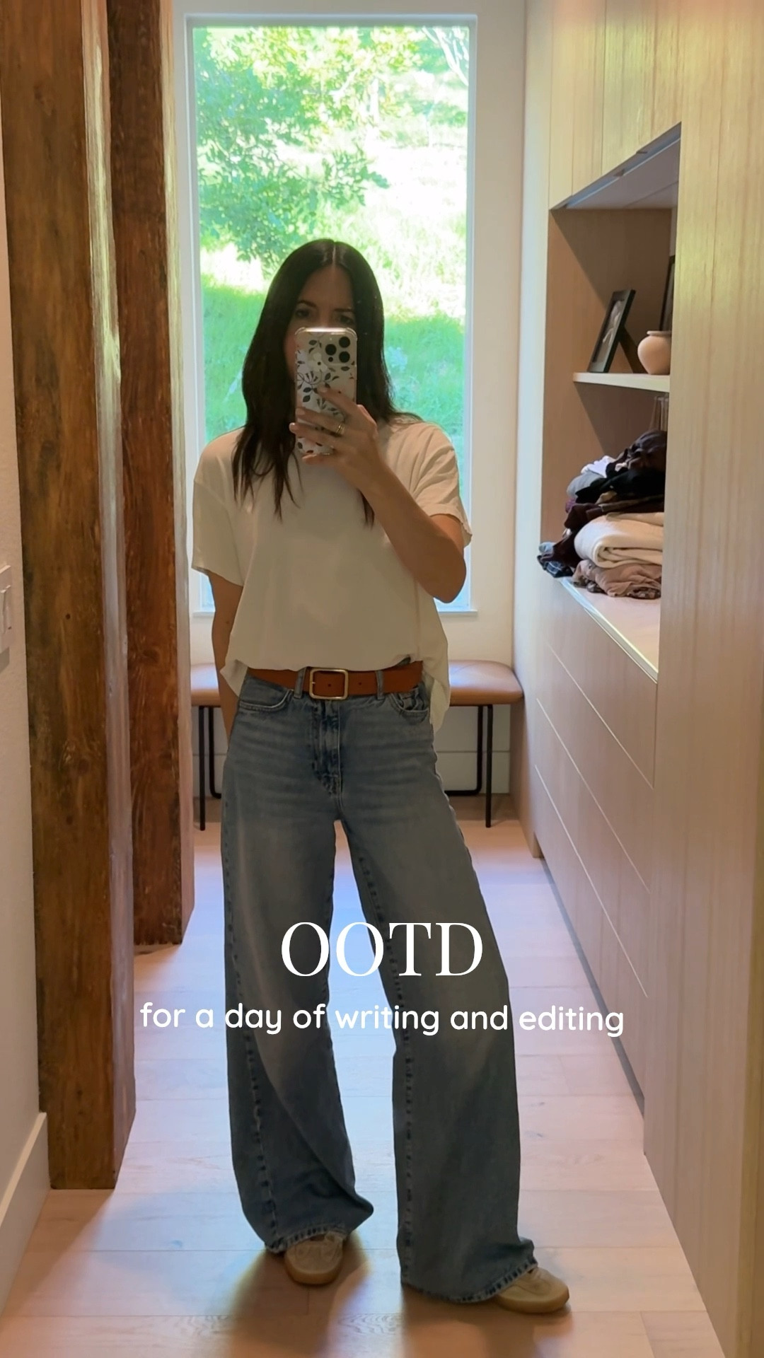 OOTD for a day of writing and editing videos. My favorite wide leg jeans and an oversized tee (I’m wearing a medium in the shirt). 

And my new favorite beaded necklace that would make a great gift (it’s under $50!). Love this color way (I’m wearing amber skies) but comes in lots of different colors! 

#LTKOver40 #LTKootd