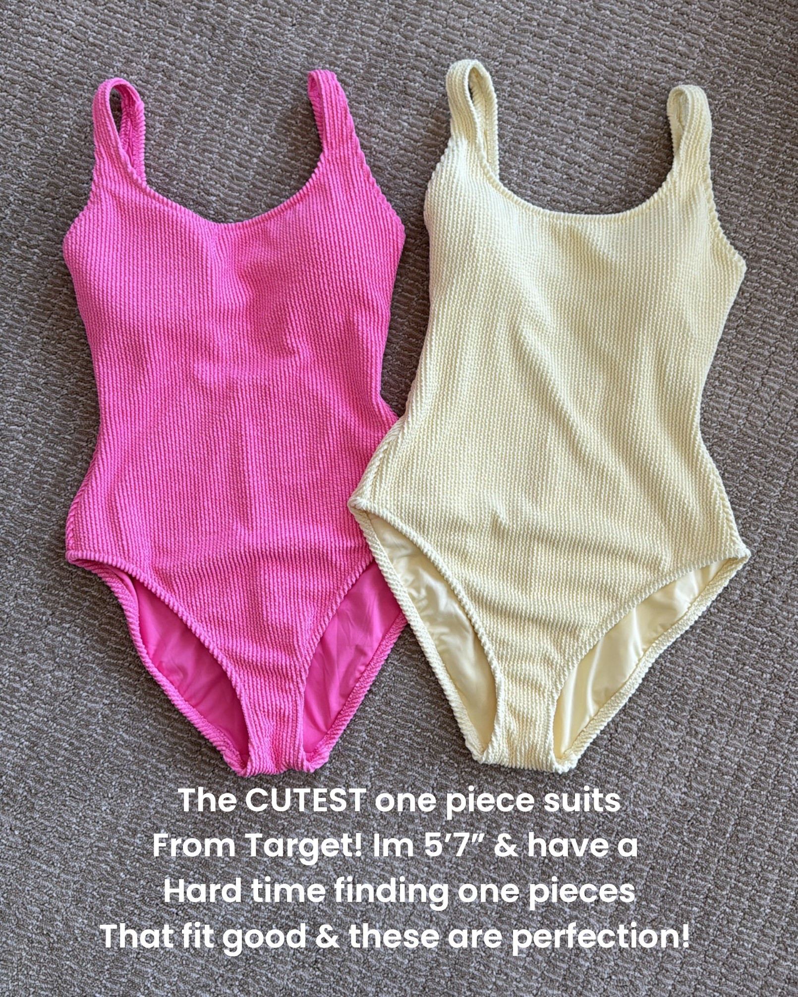 These suits from target are AMAZING! I’m 5’7” and the Medium fits like a clove. Good booty coverage and amazing chest support. They are thick material and have the cutest scrunch texture 

#LTKTravel #LTKOver40 #LTKSwim