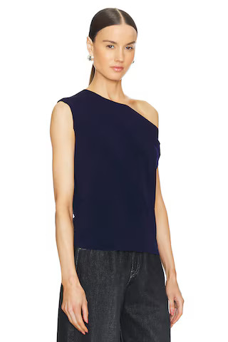 Norma Kamali Drop Shoulder Top in True Navy from Revolve.com | Revolve Clothing (Global)