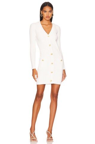 MILLY Braided Cardigan Dress in Ecru from Revolve.com | Revolve Clothing (Global)
