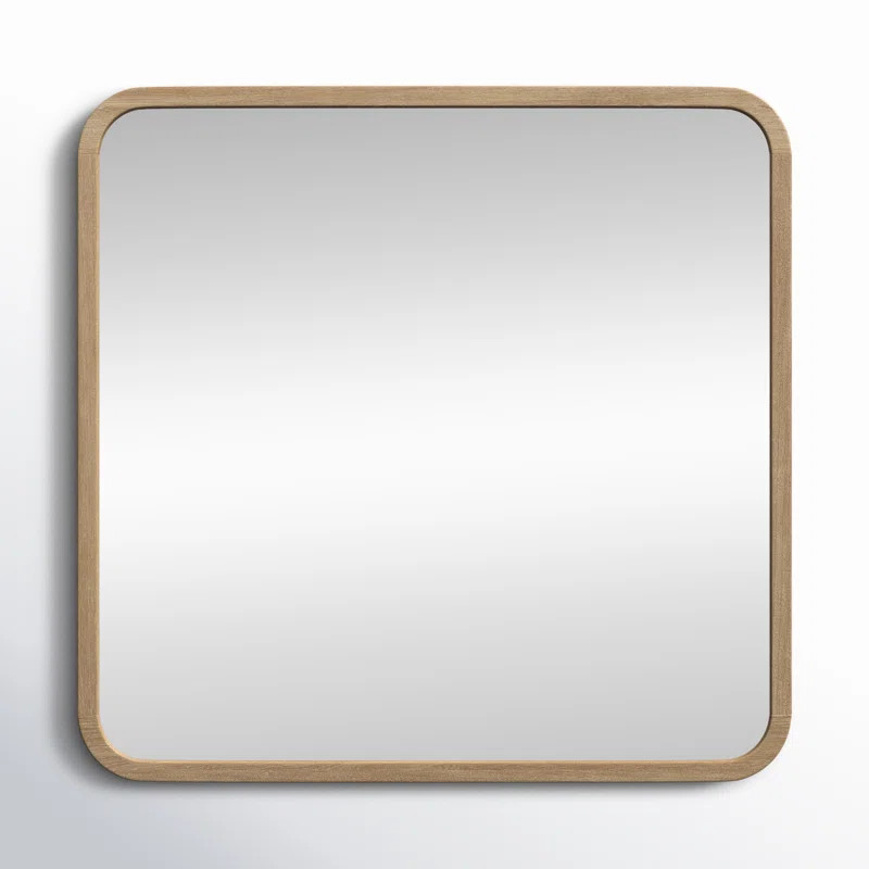 Lucie Beveled Glass Wall Or Dresser Mirror In Buff Cream | Joss & Main