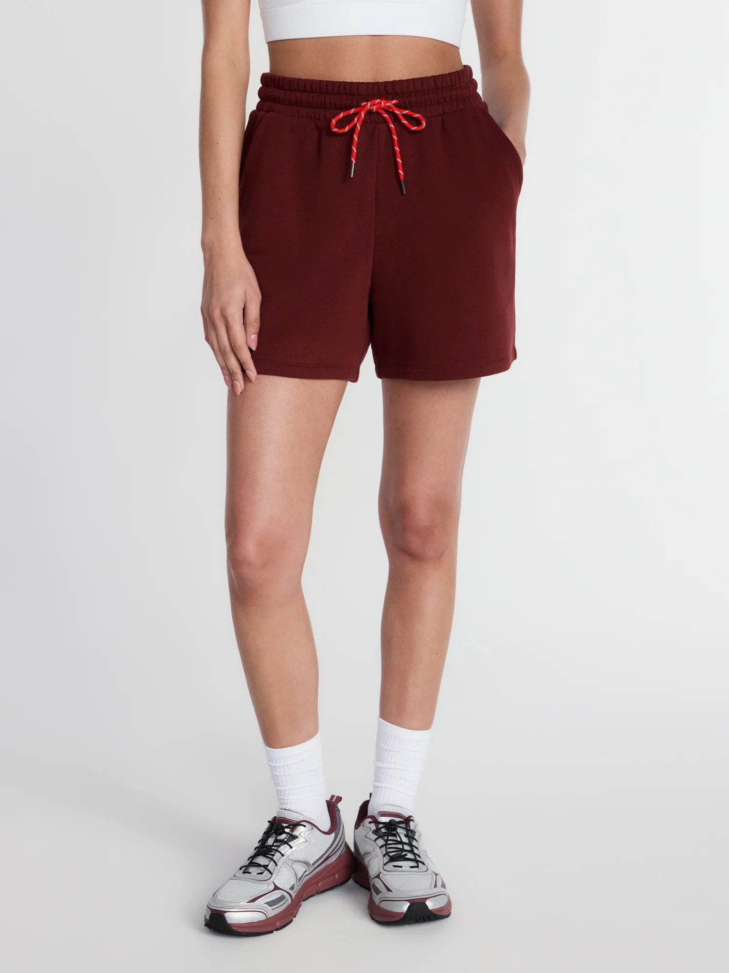 Athletic Works Women's and Women's Plus Fleece Shorts, 5'' Inseam, Size XS-4X | Walmart (US)