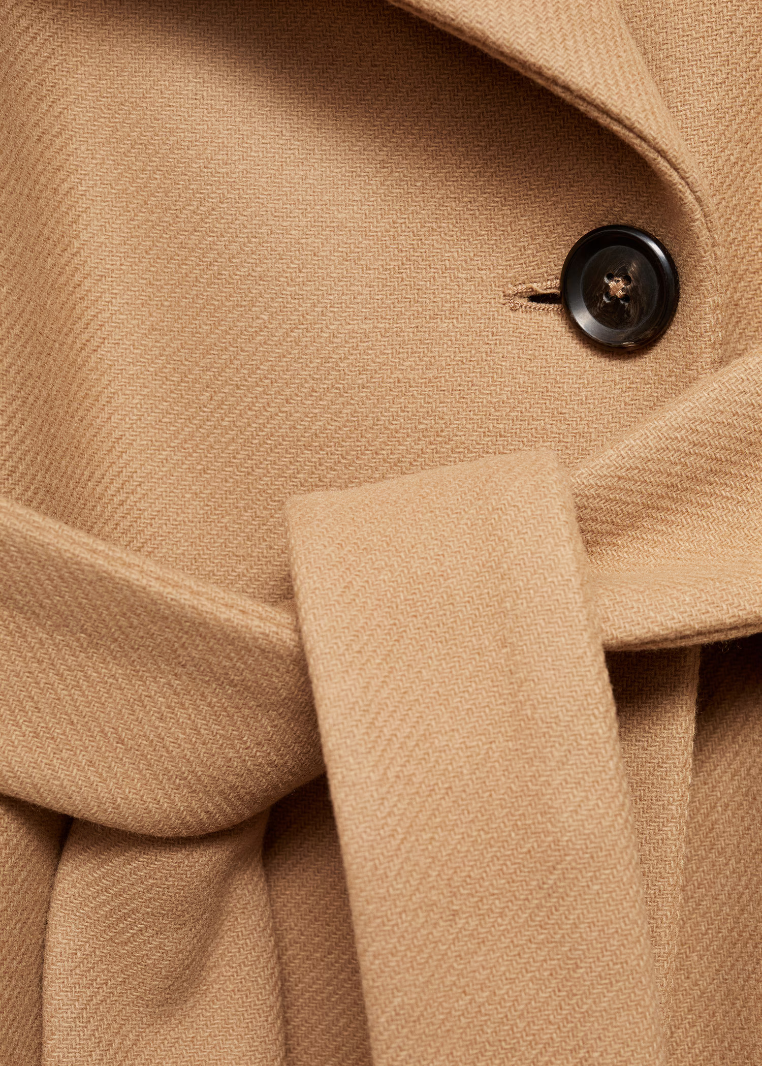 Belted Manteco wool coat - Women | MANGO United Kingdom | MANGO (UK)