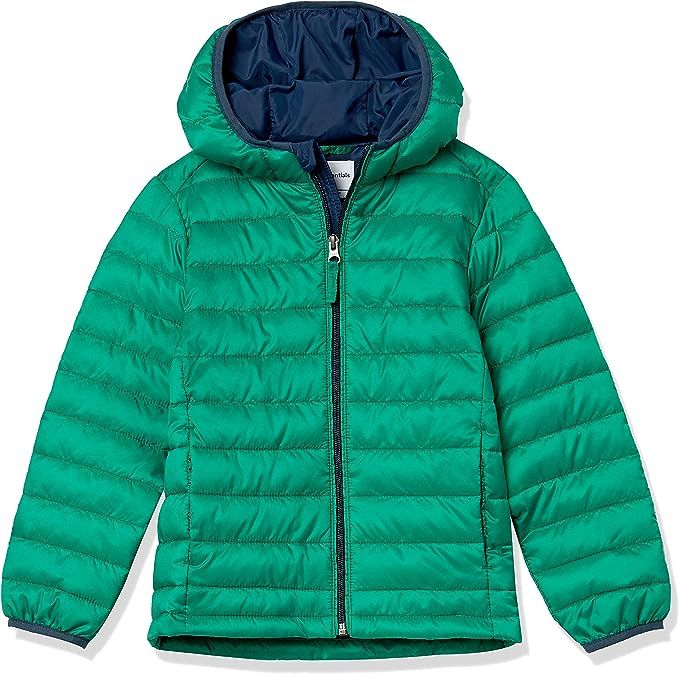 Amazon Essentials Boys and Toddlers' Lightweight Water-Resistant Packable Hooded Puffer Coat | Amazon (US)