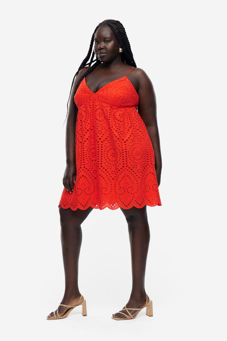 Dress with Eyelet Embroidery | H&M (US + CA)