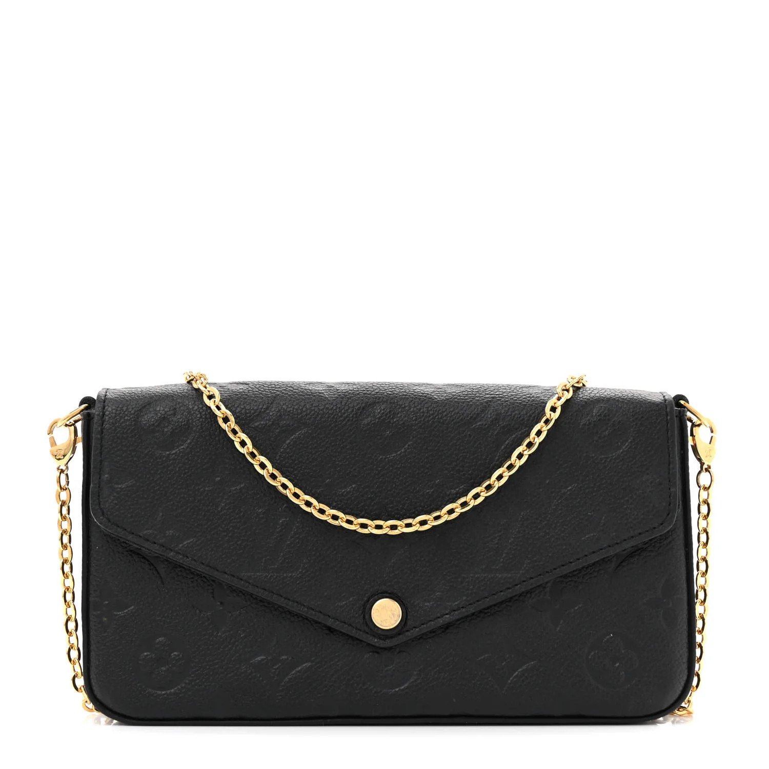 Empreinte Pochette Felicie Chain Wallet Black | FASHIONPHILE (US)
