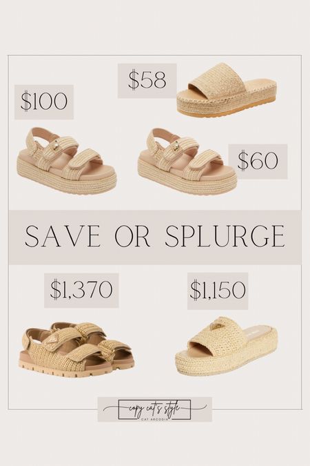 Prada sandals look for less, save or splurge shoes

#LTKfindsunder100 #LTKfindsunder50 #LTKshoecrush