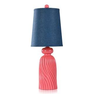 StyleCraft Dann Foley 26 in. Coral Pink Lamp DFL210790DS - The Home Depot | The Home Depot
