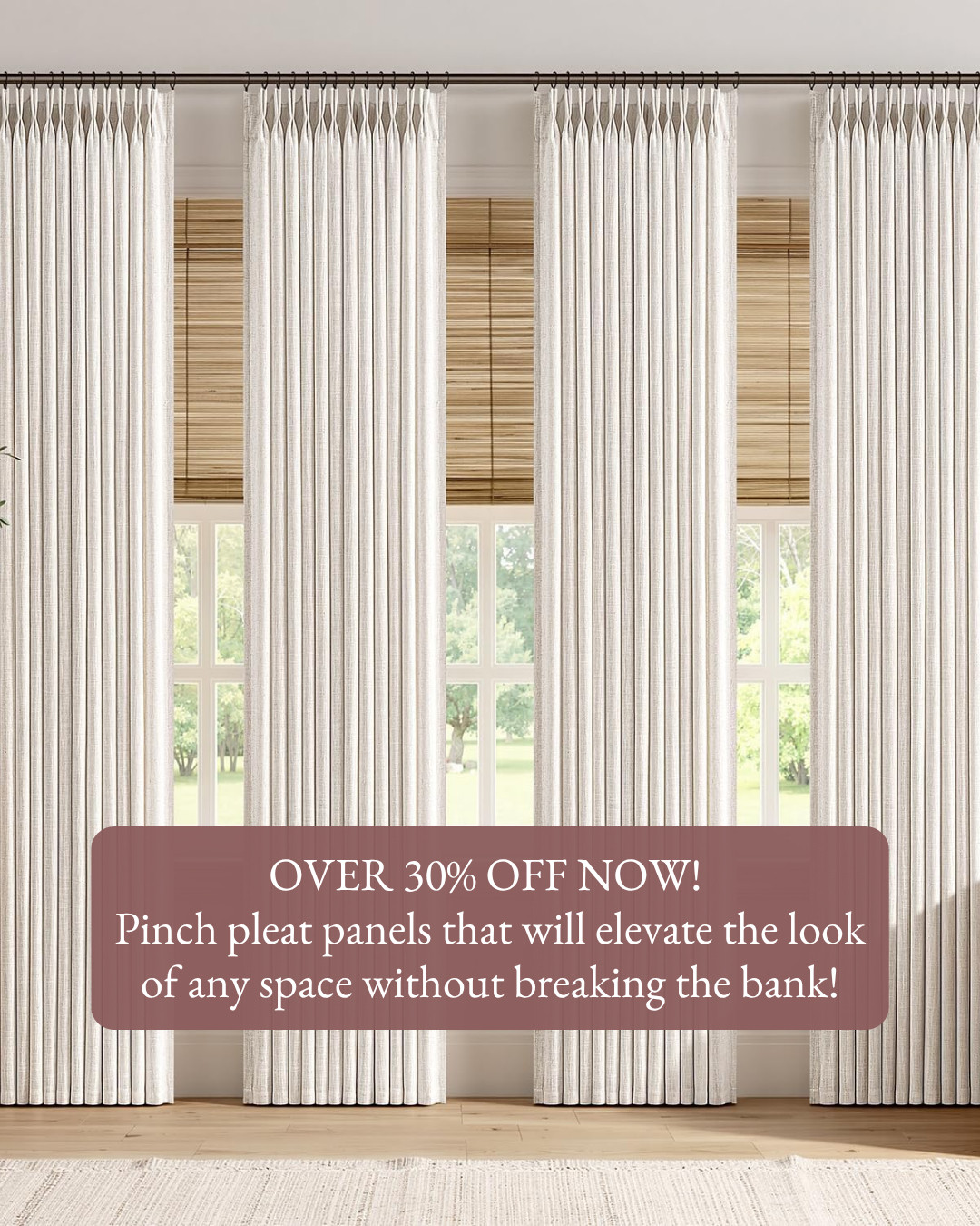 Over 30% off now for the Amazon Early Prime Deals! These pinch pleat panels will elevate the look of any space without breaking the bank. Such a custom, high end look. 

 #amazonprimedeals #earlyprimedeals #primeday #amazondeals #pinchpleatcurtains #linencurtains #curtains #drapes #windowtreatments #homedecor #livingroomdecor #bedroomdecor #amazonhome #salealert #founditonamazon #LTKSaleAlert