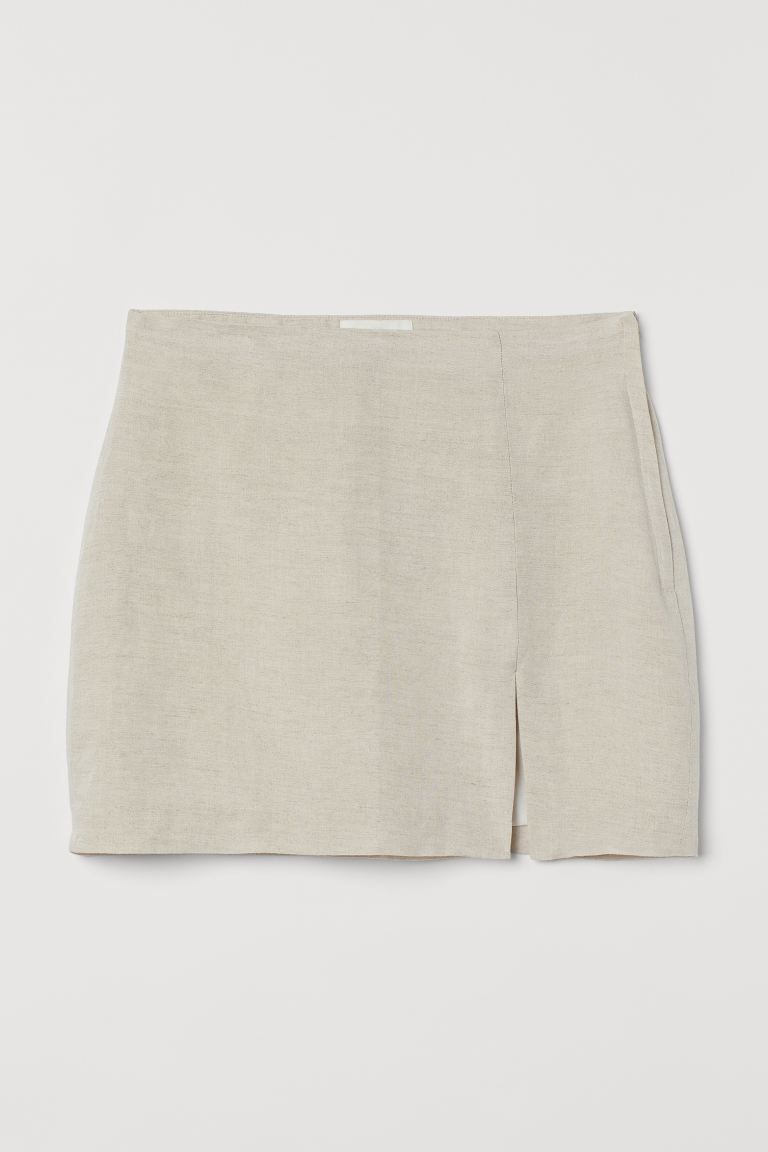 Linen-blend skirt | H&M (UK, MY, IN, SG, PH, TW, HK)