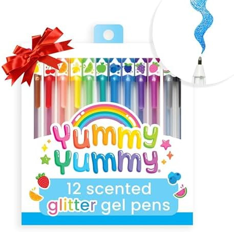 Ooly Scented Yummy Yummy Glitter Gel Pens Set of 12-1.00mm NIB Scented Glitter Pens for Kids and ... | Amazon (US)