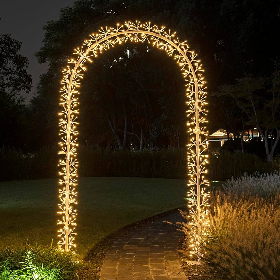 Lightshare Lighted Garden Arbors Bridal Wedding Arch Backdrop Stand Outdoor Indoor Party Decorati... | Amazon (US)