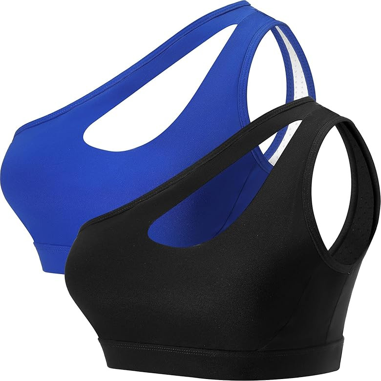 One Sholder Sports Bra  | Amazon (US)
