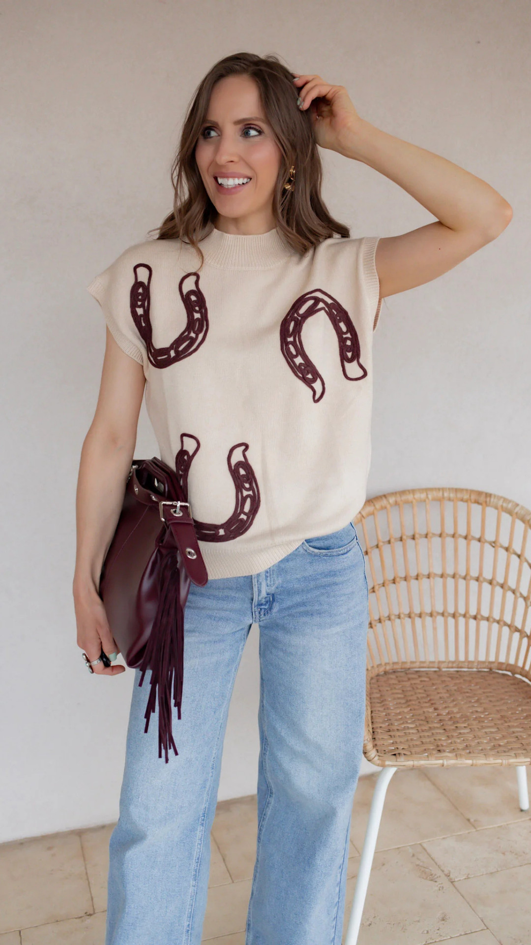 Horseshoes, denim, and boots — your lucky rodeo fit is here 🍀✨
A western-ready sweater that’s cute, comfy, and full of cowgirl charm. 

 #LTKFestival #LTKgrwm #LTKootd