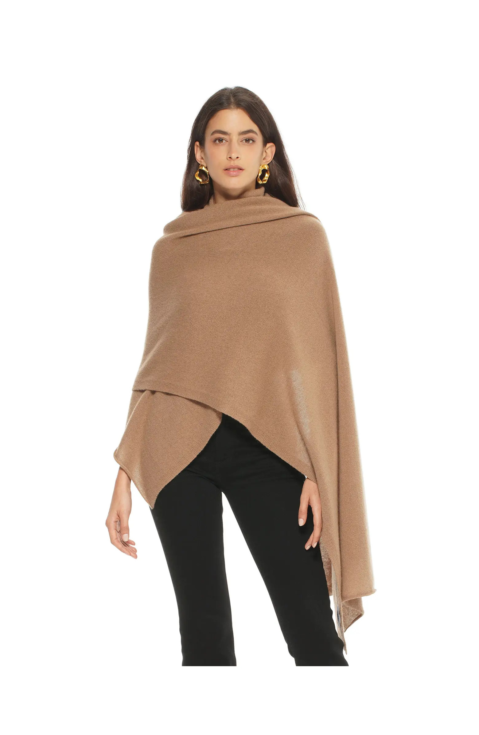 Monticelli Cashmere Pure Cashmere Feather-Light Maxi Wrap Stole | Nordstrom | Nordstrom