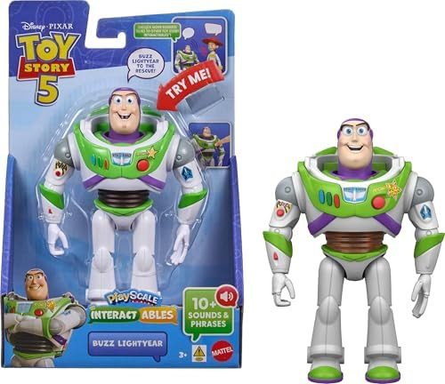 Mattel Disney and Pixar Toy Story 5 Interactables Figure, Buzz Lightyear 7 Inch Playscale, Movie ... | Amazon (US)