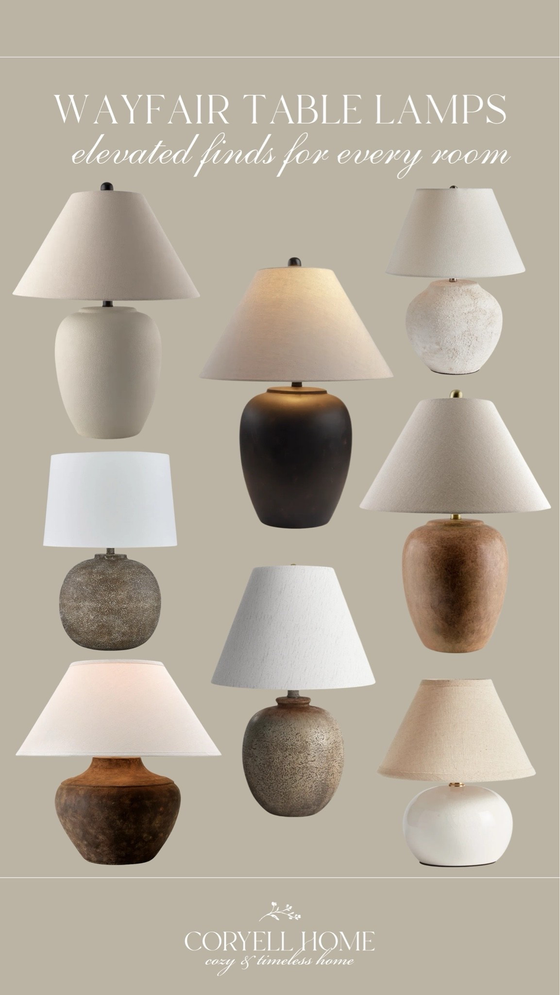 The prettiest, neutral table lamps from @Wayfair 😍 I love these for a living room, nightstand, or console table — especially in a neutral home or transitional home. Such pretty lamp finds! ✨

#LTKHome