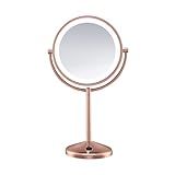 Conair Reflections Double-Sided LED Lighted Vanity Makeup Mirror, 1x/10x magnification, Rose Gold... | Amazon (US)