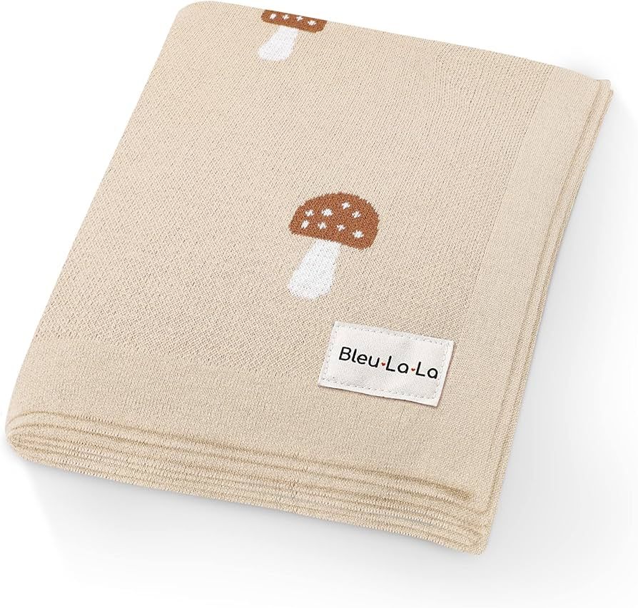 Bleu La La Receiving Swaddle Baby Blanket for Girls & Boys 100% Cotton Buttery Soft Cozy Crib Str... | Amazon (US)