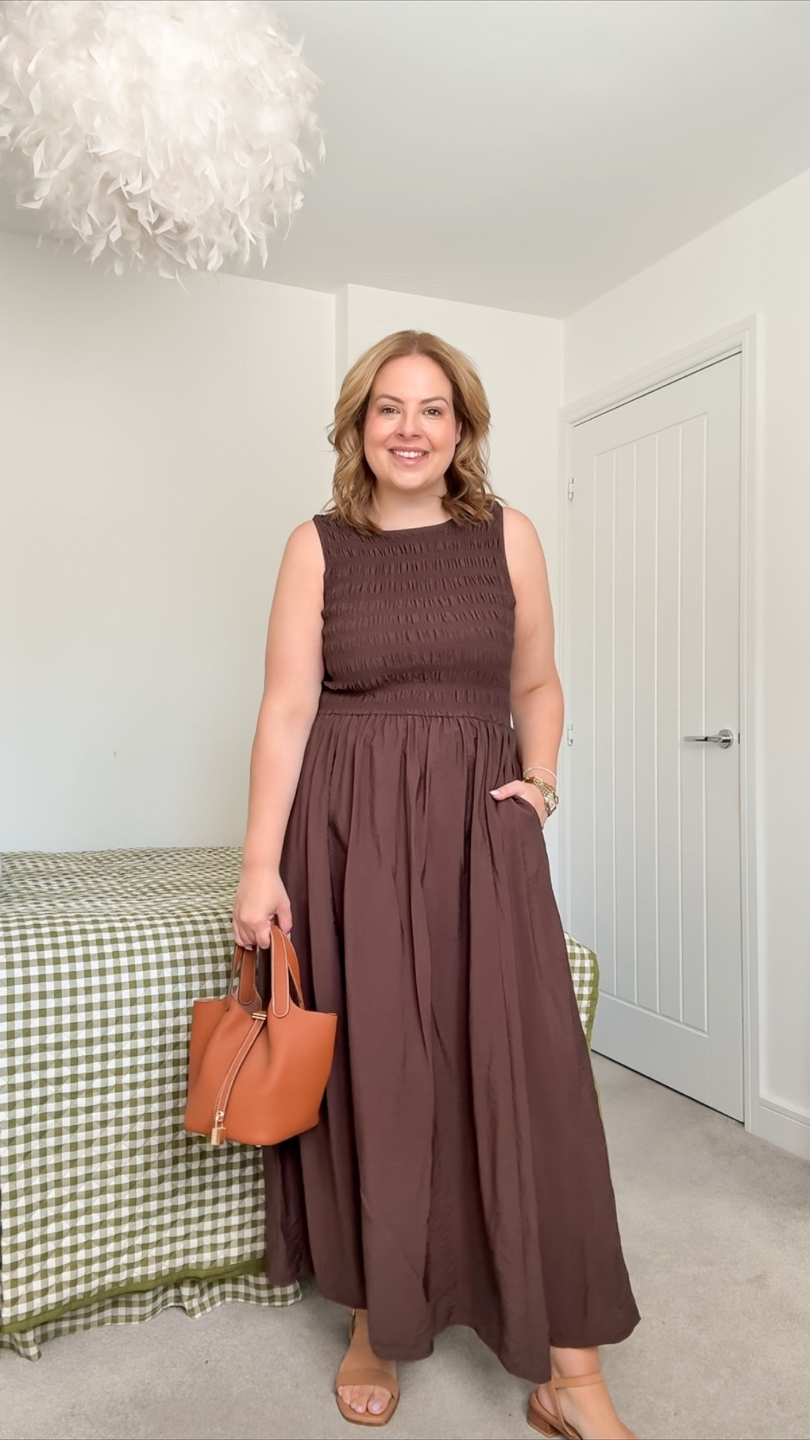 Chocolate brown dress, midsize summer dress, summer dress

#LTKmidsize #LTKsummer #LTKdresses