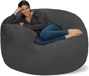 Chill Sack Bean Bag Chair: Giant 5' Memory Foam Furniture Bean Bag - Big Sofa with Soft Micro Fib... | Amazon (US)