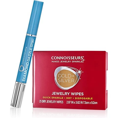 CONNOISSEURS Diamond Dazzle Stik - Portable Diamond Cleaner for Rings and Other Jewelry - Bring O... | Amazon (US)