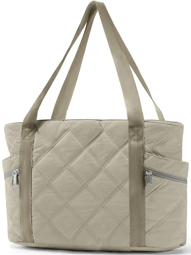 Gynky Tote Bag for Women Travel Bags Quilted Carry On Shoulder Bag for Travel Gym Weekend, Camel | Walmart (US)