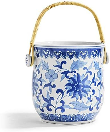 Two's Company Inc Canton Collection Wine Bucket, White, One Size | Amazon (US)