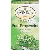 Twinings Pure Peppermint Individually Wrapped Tea Bags, 20 Count Pack of 6, Fresh Minty Flavour, ... | Amazon (US)