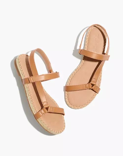 The Hallie Espadrille Sandal in Leather | Madewell