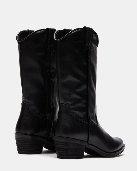 HANNAH BLACK LEATHER | Steve Madden (US)