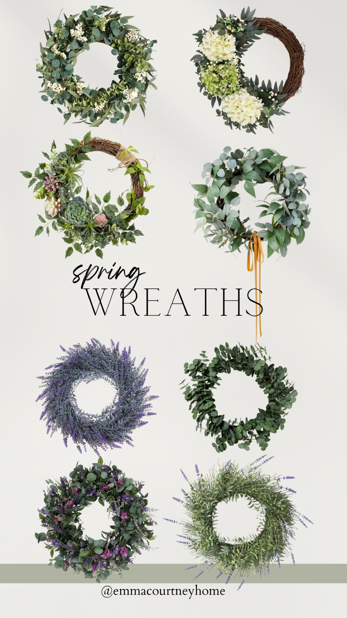 Spring wreaths from amazon and target 

#LTKhome #LTKstyletip #LTKSeasonal