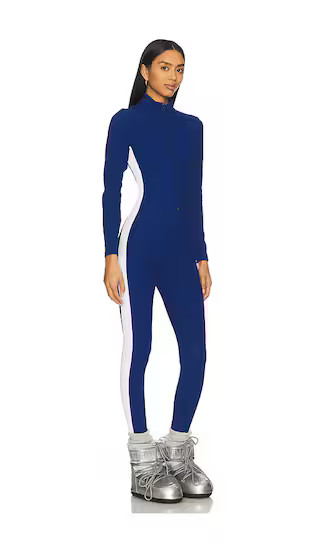 YEAR OF OURS Thermal Longsleeve Ski Onesie in Blue. - size M | Revolve Clothing (Global)