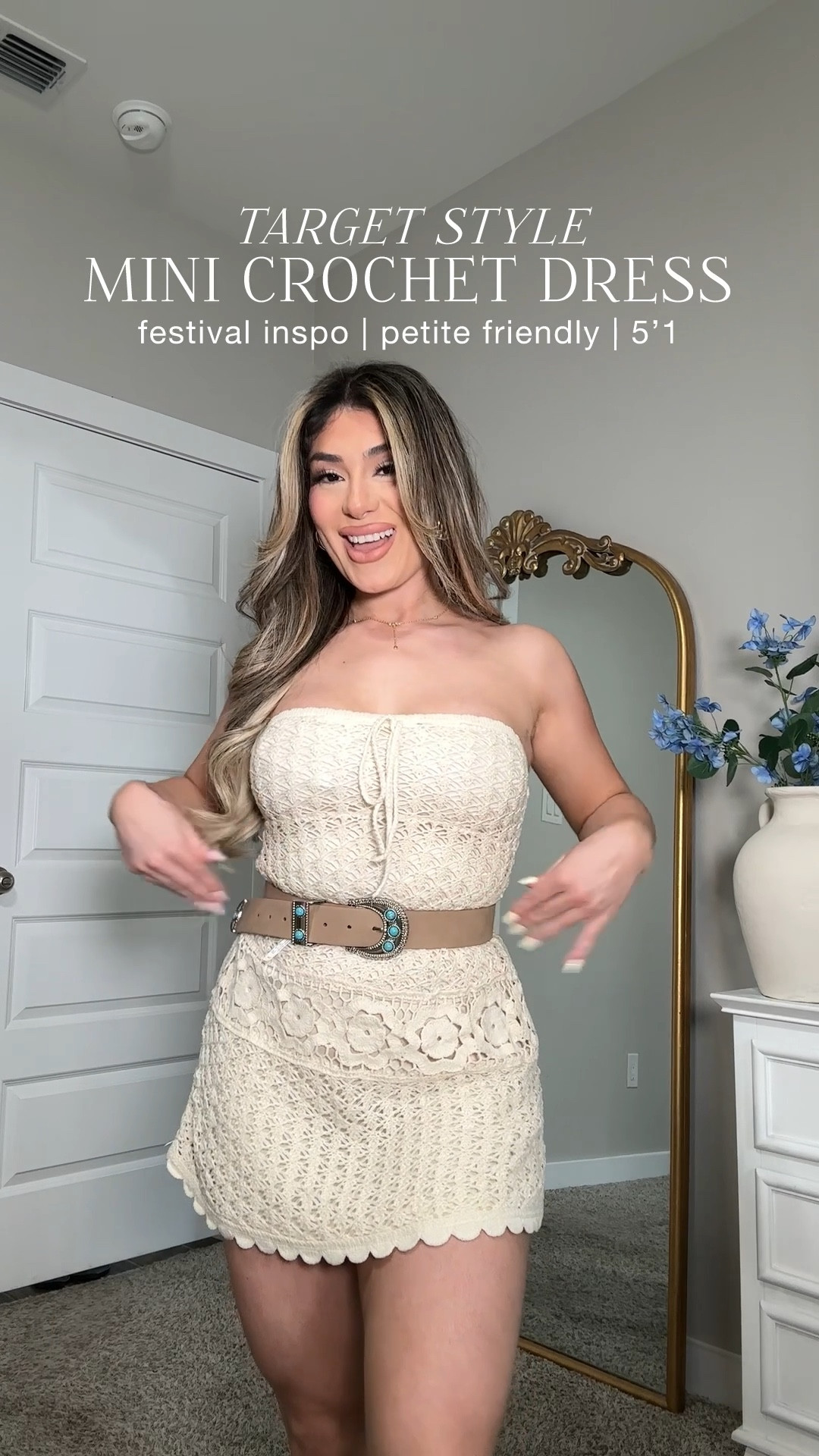 the perfect crochet dress from Target wearing xs 

#LTKFestival #LTKgrwm