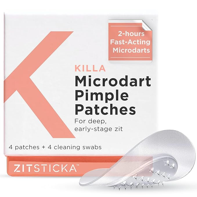 ZitSticka Killa Acne Patches for Face - World's Most Potent Pimple Patch with Fast-Acting Microda... | Amazon (US)
