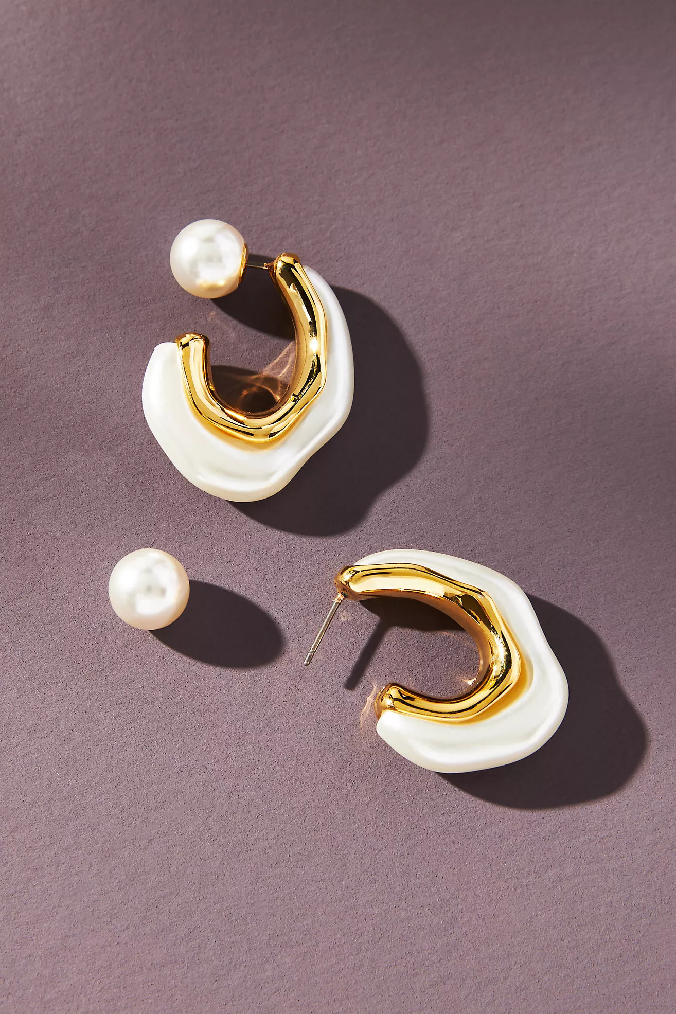 Pearl Hoop Earrings | Anthropologie (US)