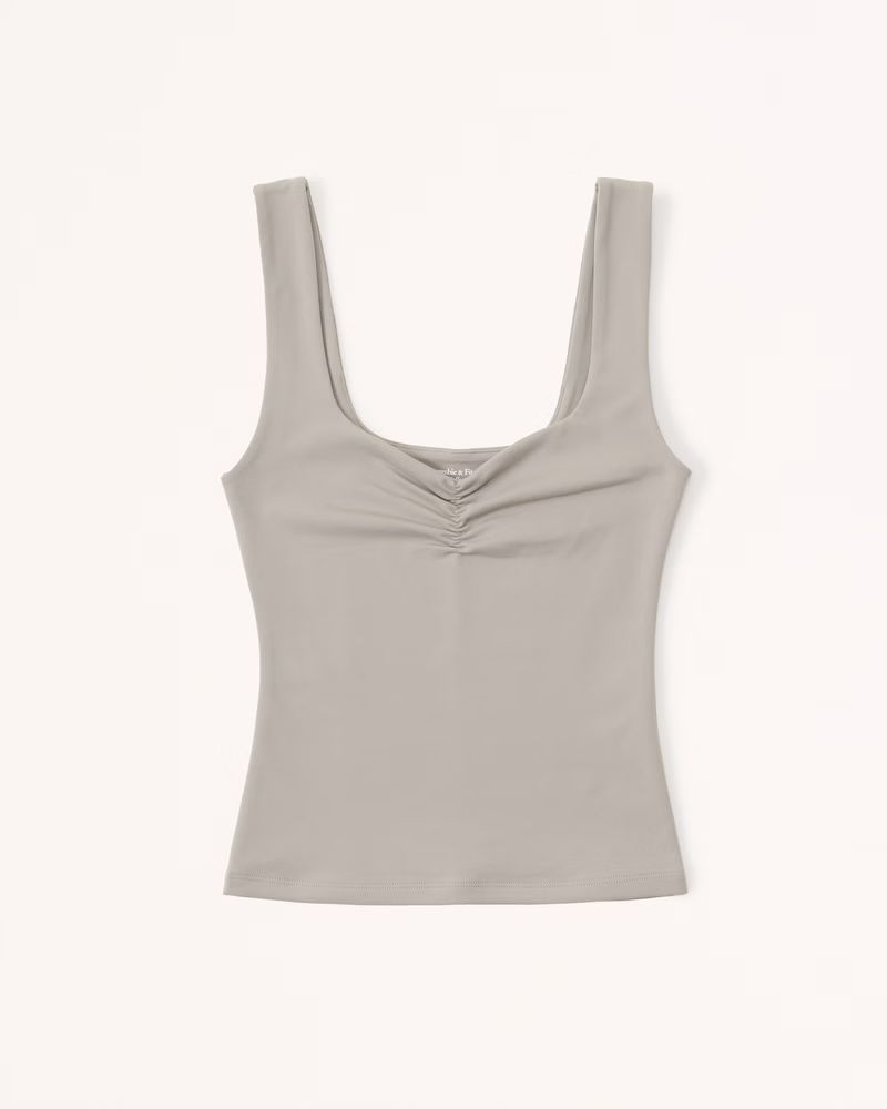 Cinched Sweetheart Tank | Abercrombie & Fitch (US)