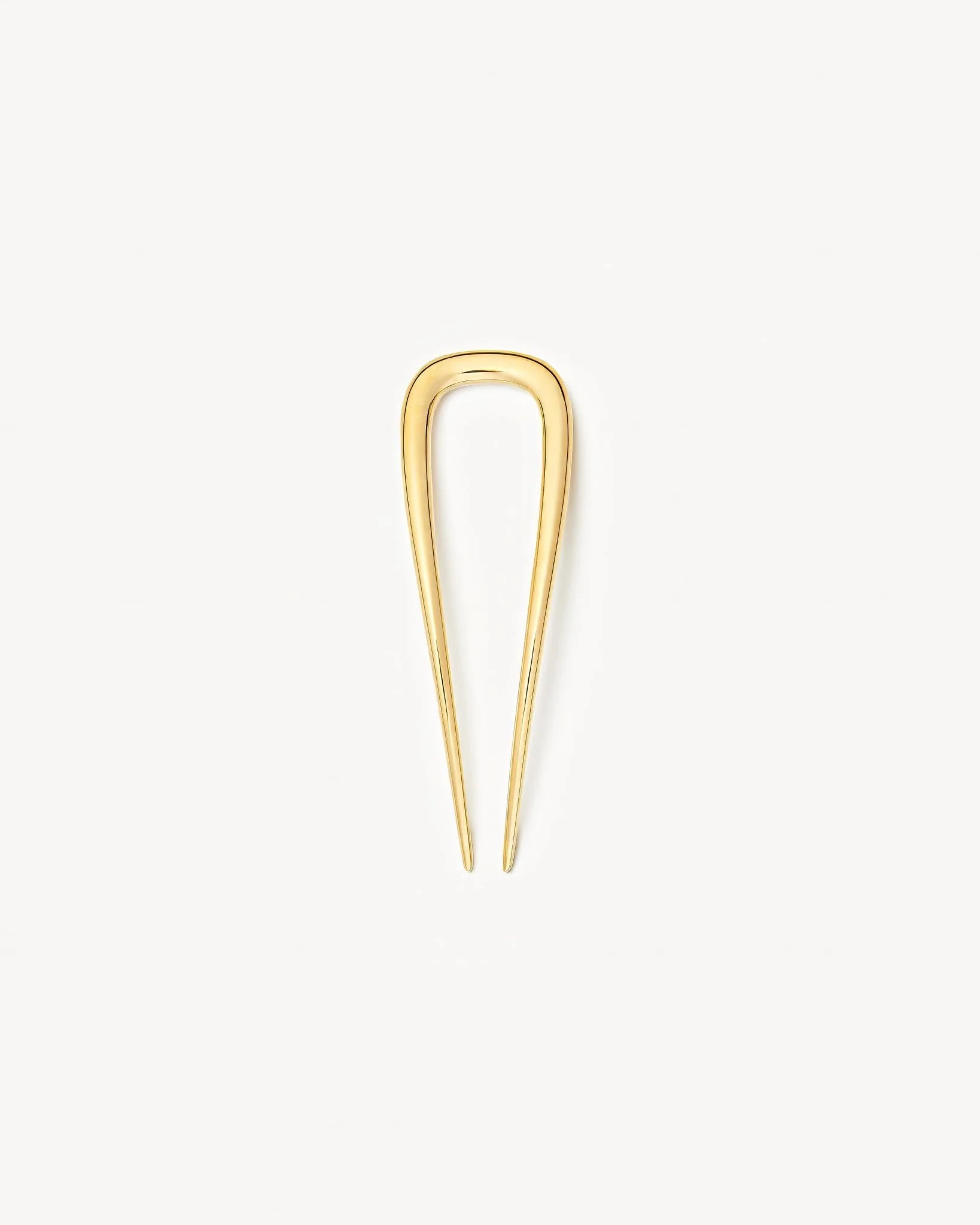 Machete Petite Oval French Hair Pin in Gold | Machete