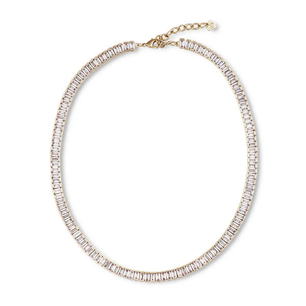 Baguette Tennis Necklace | Over The Moon
