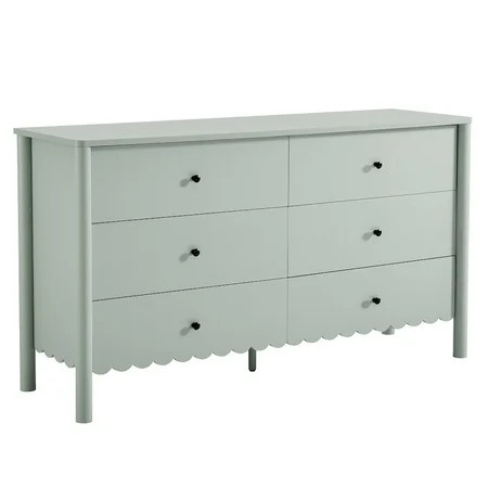 Modway Emmeline Scalloped 6-Drawer Dresser | Walmart (US)