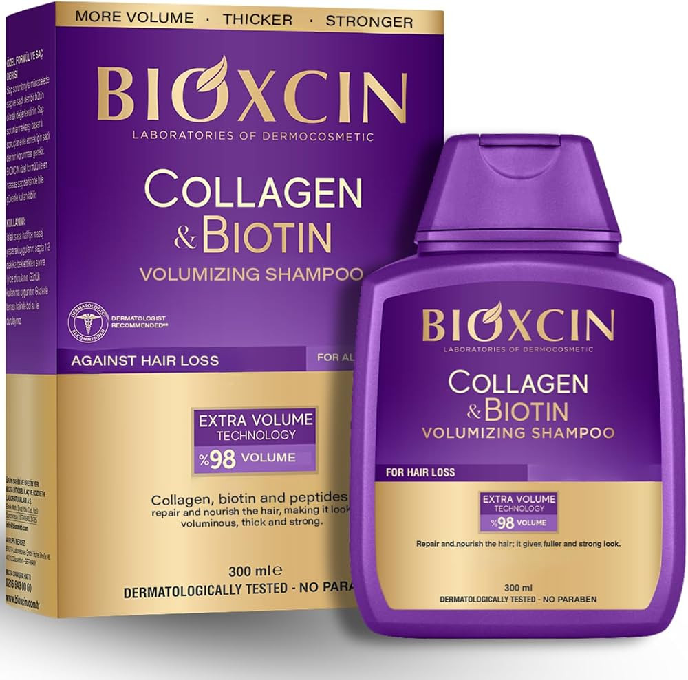 BIOXCIN Collagen Biotin Volumizing Shampoo for Thin and Weak Hair, Extra Volume Strength Sulfate-... | Amazon (US)