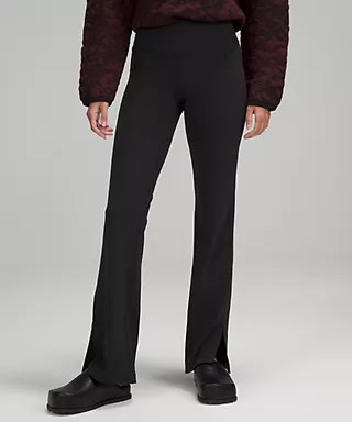 Groove Super-High-Rise Split-Hem Flared Pant Nulu Online Only | Women's Leggings/Tights | lululem... | Lululemon (US)