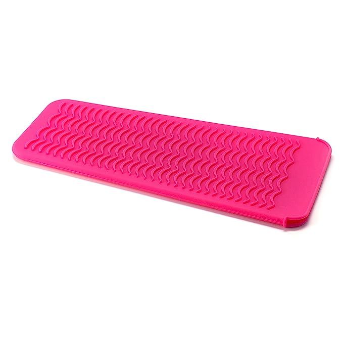 ZAXOP Resistant Silicone Mat Pouch for Flat Iron, Curling Iron,Hot Hair Tools£¨Hot Pink£¡­ | Amazon (US)
