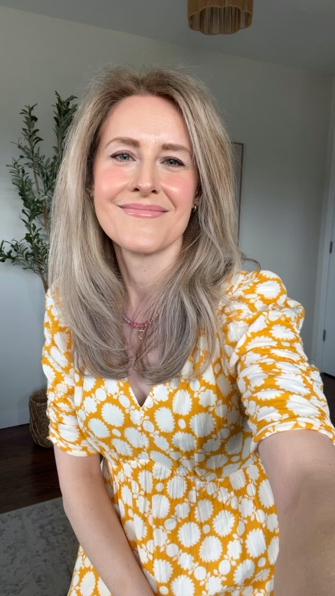 Walmart dress you’re loving! Short sleeves, elastic at waist, pockets, cotton double cloth, several colorway. Fits true to size, I’m in a small. #walmartfashion spring dress for women 