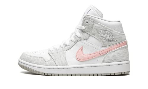 Nike Women's Air Jordan 1 Mid Se Shoes, Grey White, 5 | Amazon (US)
