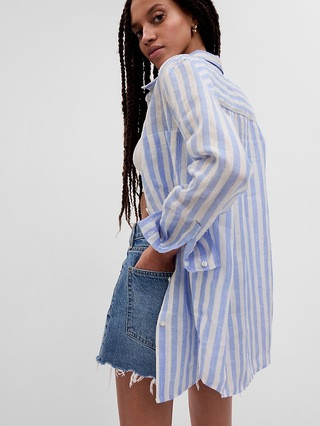 Linen Boyfriend Shirt | Gap (US)